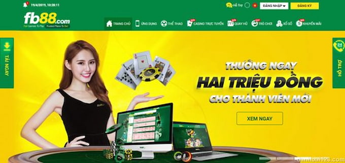 Trang chủ của nhà cái Fb88